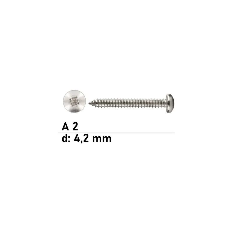 Blechschraube DIN 7981 - 4,2x22 mm - Linsenkopf - RO - A2 - 200 Stück Meistverkauft