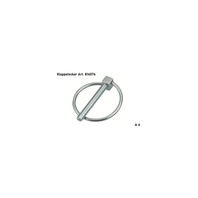 Art. 814076 A4 7.4 - Klappsplint mit Ring - 5 St Preisknaller