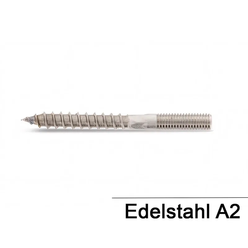 Zertifiziert Stockschrauben - 8x180 - mit Schlüsselfläche - A2 - 50 Stück