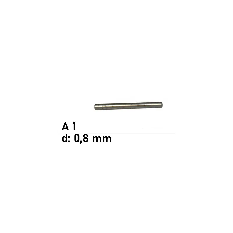 Zylinderstift ISO 2338 - DIN 7 - 0,8 mm - Edelstahl A1 - 1.4305 Ausverkauf