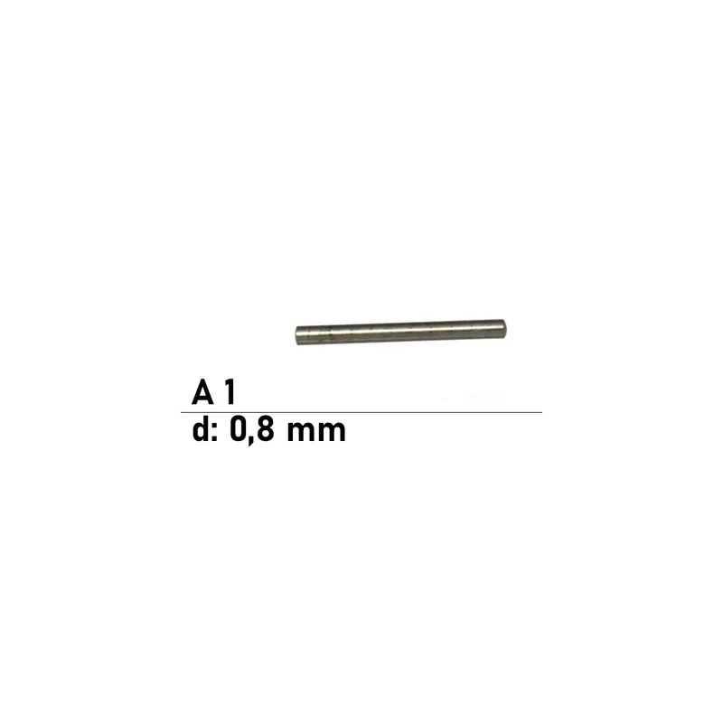 Zylinderstifte DIN 7 – Ø 0,8 mm – Form A – mit Kuppe – Edelstahl A1 Preis Gesenkt