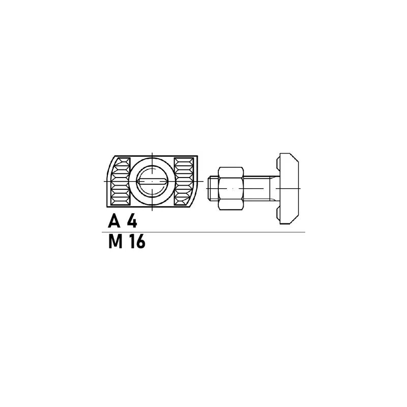 Aktuell ART 88944 Halfenschr. HZS 53/34 A 4-70 - Durchmesser M16