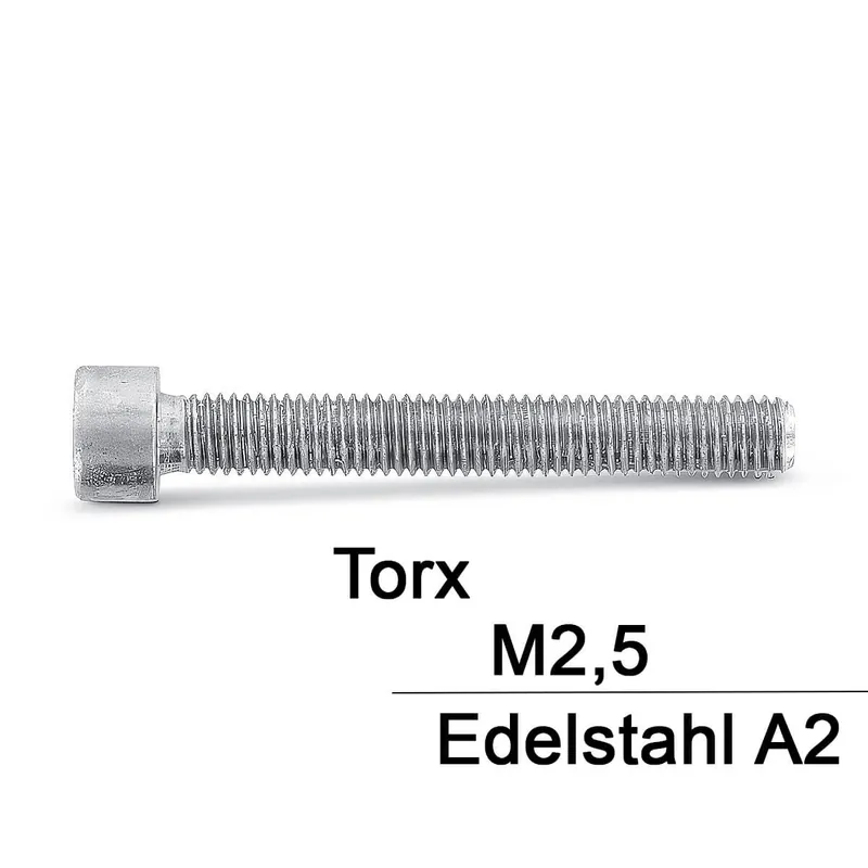 Zylinderschrauben ISO 14579 - M2.5 - TX - A2 Mega-Angebot