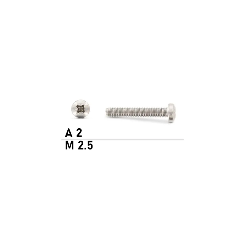 Abverkauf DIN 7500 A2 CE M 2,5X10 Z Gewindefurchende Linsenschrauben, Form CE - 1000 Stück