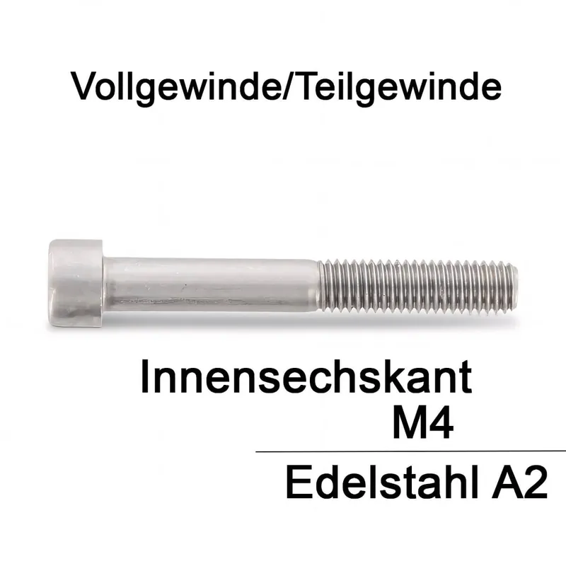 Zylinderschrauben ISO 4762 / DIN 912 – M4x40 – Innensechskant – A2 – 500 Stück (Reyher) Meistverkauft