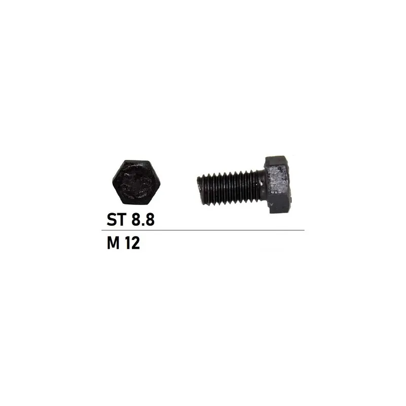 Zertifiziert Sechskantschrauben DIN 933 - M12x70 - Sechskantkopf - Vollgewinde - Stahl 8.8 - 50 Stück