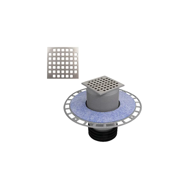 Angebot Airfit Profi-Plus Bodenablauf (Ablaufrost verschraubbar) mit Dichtungsflansch DN 110/90/50 und Spitzende DN 110, 60203BA