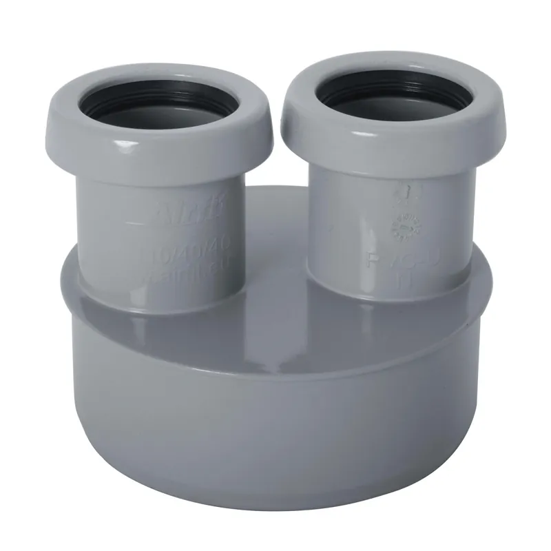 Abwasser Doppel-Reduzierstück DN 110 x 40/40, HT-Rohr, 11044KR Begrenztes Angebot