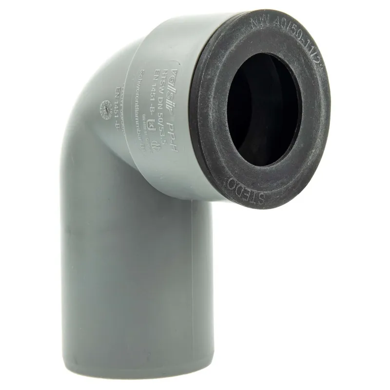 Top-Angebot HT Siphonwinkel Siphonbogen 90°, inkl. Siphon-Gummi