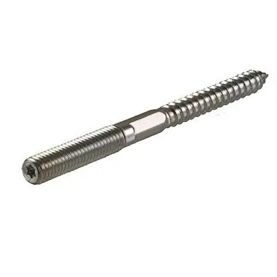 Versand Am Gleichen Tag Stockschrauben mit reduziert gewalztem Holzgewinde und I-Stern galv. verzinkt - 12 x 100 - 50 Stk