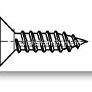 Abverkauf Senk-Blechschrauben-C-H galv. verzinkt DIN 7982 - 6,3 x 38 - 500 Stk