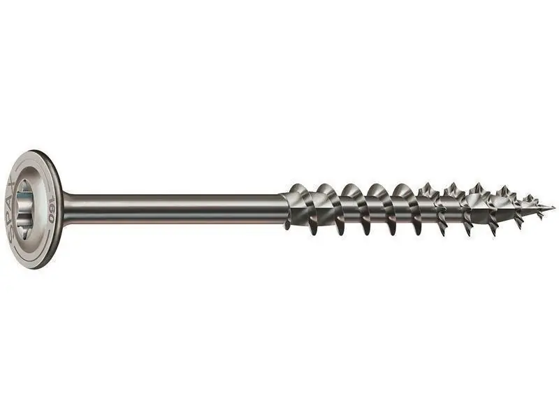 Zertifiziert SPAX Tellerkopf Edelstahl rostfrei A2 8x120 TX40 10 Stk